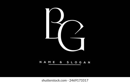 GB, BG Abstract Letters Logo Monogram