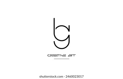 GB, BG, G, B abstract letters logo monogram