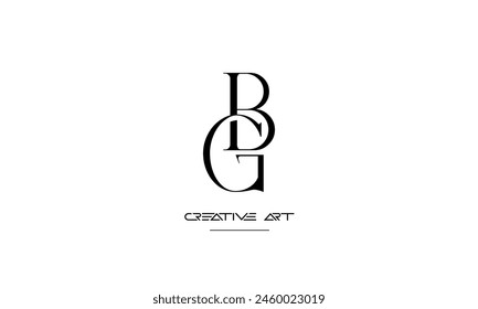 GB, BG, G, B letras abstractas logo monograma