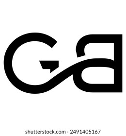 GB, BG, G, B letters font logo elegant monogram vector alphabet. Minimalist luxury Abstract Typography illustration icon geometric retro vintage logo.
