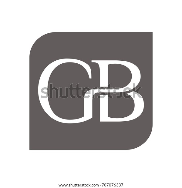 Gb Bg  Letter Logo  Template Design image vectorielle de 