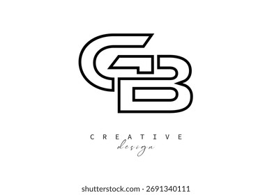GB Creative Monogram Logo Design-Stock Creative Branding Design Concept