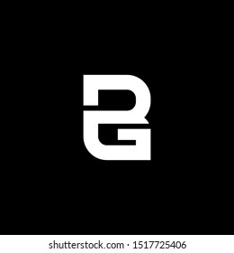 Letter Bg Logo Monogram Icon Vector Stock Vector (Royalty Free) 1518835352