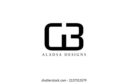 GB G3 Abstract initial monogram letter alphabet logo design