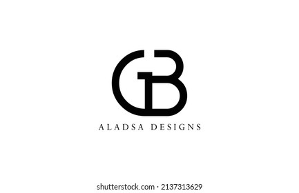 GB G3 Abstract initial monogram letter alphabet logo design