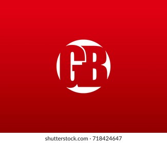 GB Initial Letter Logo On White Background