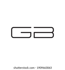 Gb Initial Letter Vector Logo