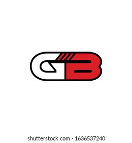 GB Initial logo Capital Letters Design Template