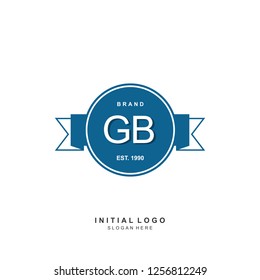 GB Initial logo template vector