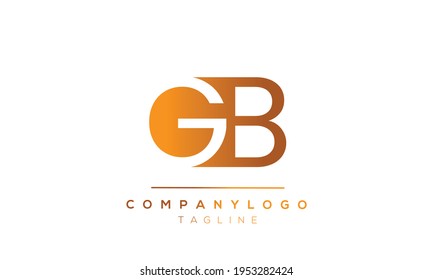 GB initials monogram letter text alphabet logo design	