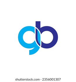GB Letter Initial Logo Design Template Vector Illustration