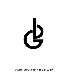 gb letter logo. bg letter logo