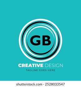 GB letter logo creative design. GB unique design. Vector illustration