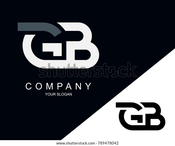 Gbの文字のロゴデザインテンプレート のベクター画像素材 ロイヤリティフリー