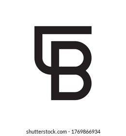 GB letter logo design vector