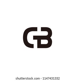 gb letter vector logo. cb letter vector logo