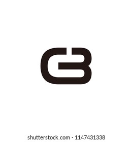 gb letter vector logo. cb letter vector logo