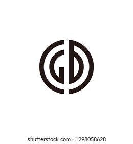 gb letter vector logo. gd letter vector logo