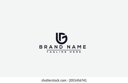 GB Logo Design Template Vector Graphic Branding Element.