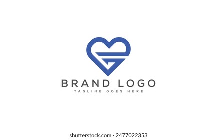 GB logo design vector template design for brand