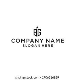 GB logo icon design vector