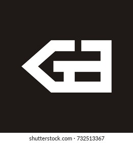 GB logo initial letter design template vector