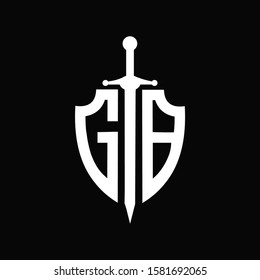 GB logo with shield shape and sword