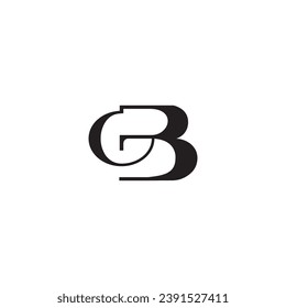 GB logo template company abstract vector illustration