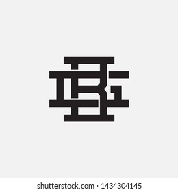 GB Monogram sport template logo