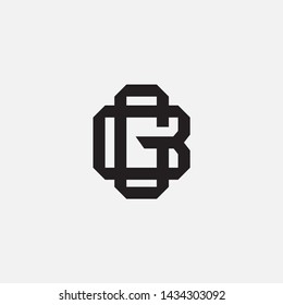 GB Monogram Template Logo Unique