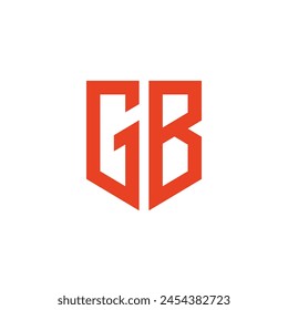 GB. Monogram of Two letters G and B. Luxury, simple, minimal and elegant GB logo design. Vector illustration template.