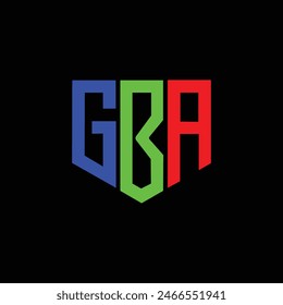 GBA Letter Initial Logo Design Template Vector Illustration