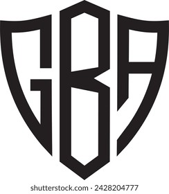 GBA Shield Logo Design, Symbol, Symbol, Vektordatei