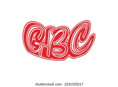 GBC letter logo and icon design template