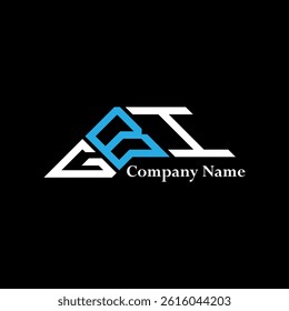 GBI logo design, GBI simple and modern logo. GBI luxurious alphabet design  