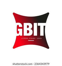 GBIT company name initial letters monogram.