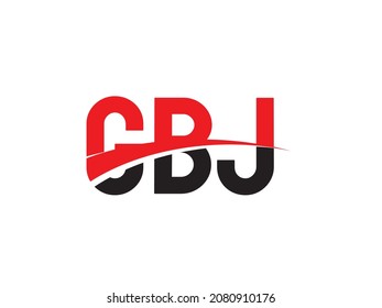 GBJ Letter Initial Logo Design Vector Illustration