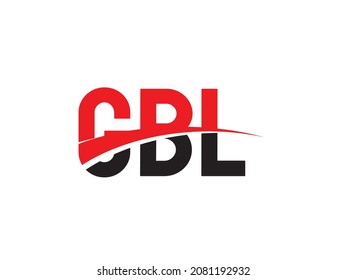 GBL Letter Initial Logo Design Vector Illustration