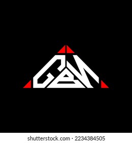 GBN letter logo creative design with vector graphic, GBN simple and modern logo in round triangle shape.