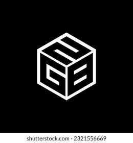 GBN letter logo design in illustration. Vector logo, calligraphy designs for logo, Poster, Invitation, etc.