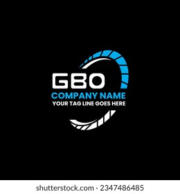 GBO Brief Logo kreatives Design mit Vektorgrafik, GBO einfach und modern Logo. GBO luxuriöses Alphabet-Design  