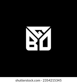 Diseño vectorial del logotipo de la carta GBO, logotipo simple y moderno. Diseño de alfabetos lujosos GBO  