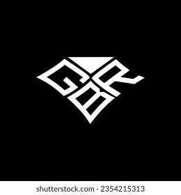 Diseño vectorial del logotipo de la carta GBR, logotipo simple y moderno de GBR. Diseño de alfabetos lujosos GBR  