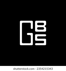 Diseño vectorial del logotipo de la carta GBS, logotipo simple y moderno de GBS. Diseño de alfabeto lujoso GBS  