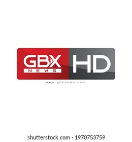 GBX HD News Logo For TV Channel. Logo Design , News Logo