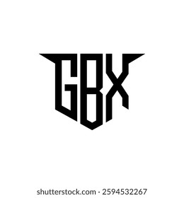 GBX letter logo design with white background in illustrator, vector logo modern alphabet font overlap style, calligraphy designs for logo, Poster, Invitation, etc.