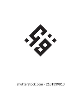 GC abstract geometric concept logo in high quality professional design that will be best for street style