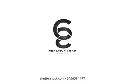 GC CG Abstract initial monogram letter alphabet logo design