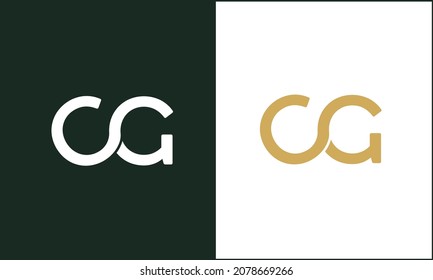 GC ,CG Abstract Letters Logo Monogram