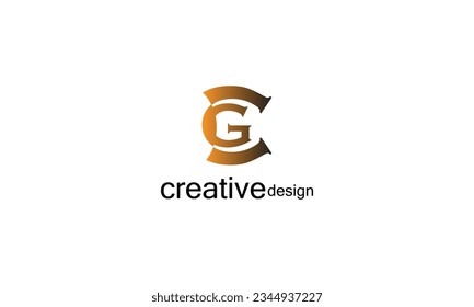 LOGOTIPO DE MARCA DE DISEÑO DE LOGOTIPO CG CREATIVE 
